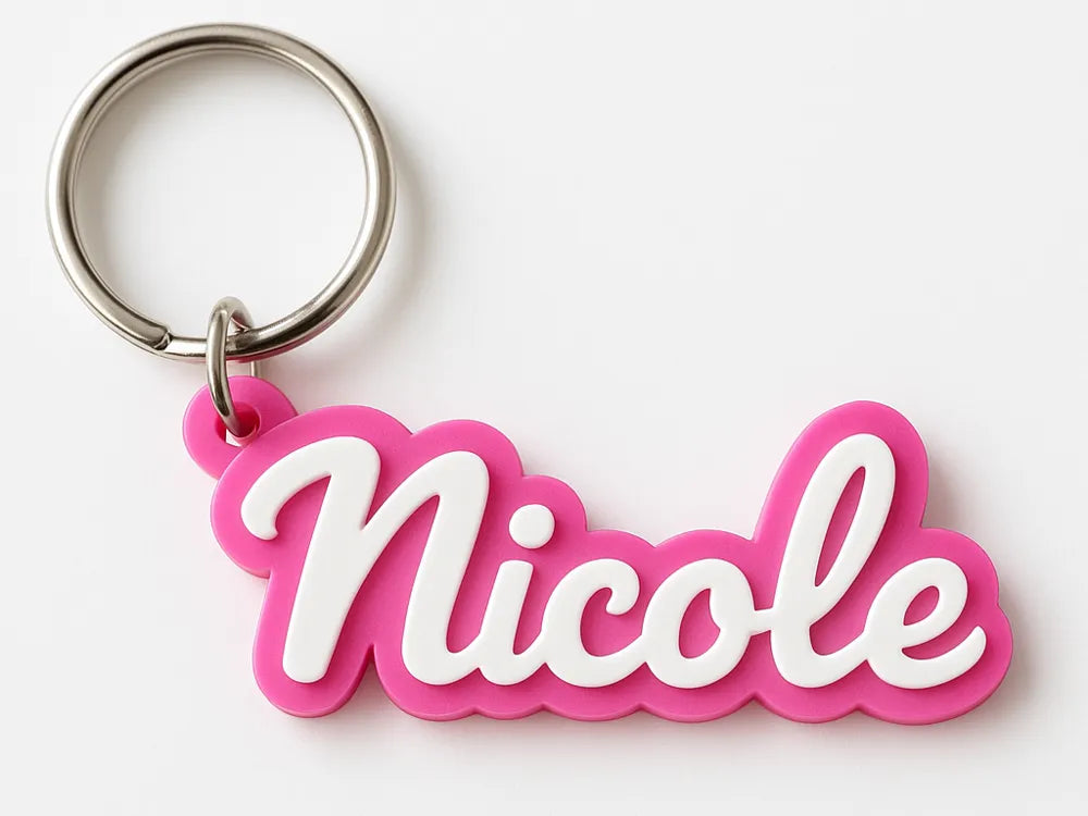 Custom 3D Printed Name Keychain