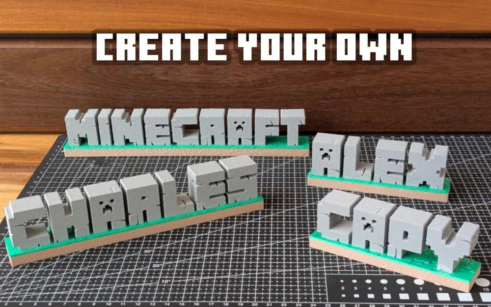 Custom 3D Printed Name Plate