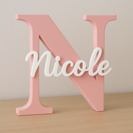 Custom 3D Printed Name Sign