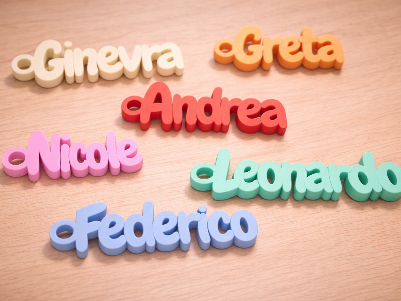 Custom 3D Printed Name Keychain