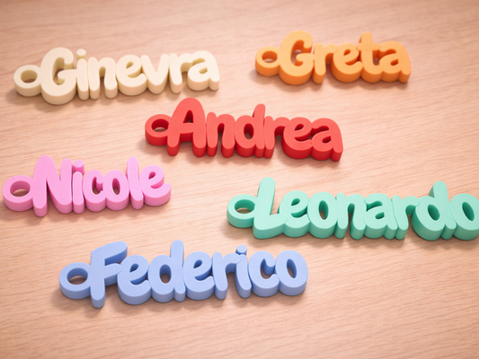 Custom 3D Printed Name Keychain