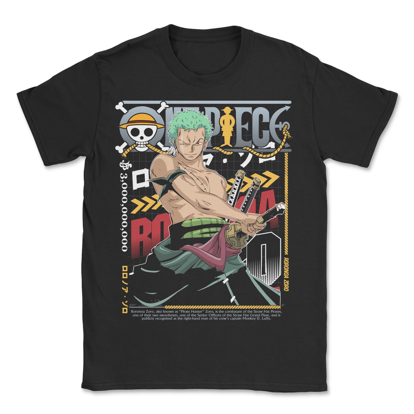 One Piece T-Shirt (Black)