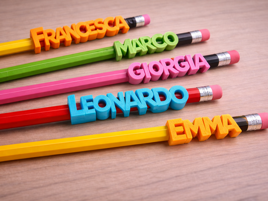 Custom 3D Printed Pencil Tag