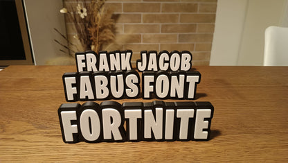 Custom 3D Printed Name Plate