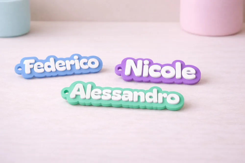 Custom 3D Printed Name Keychain
